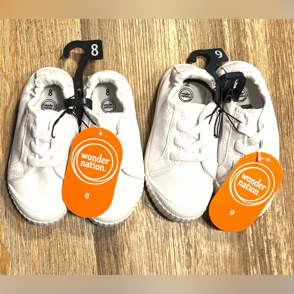 Girl’s Bump Toe Sneakers - Set of 2